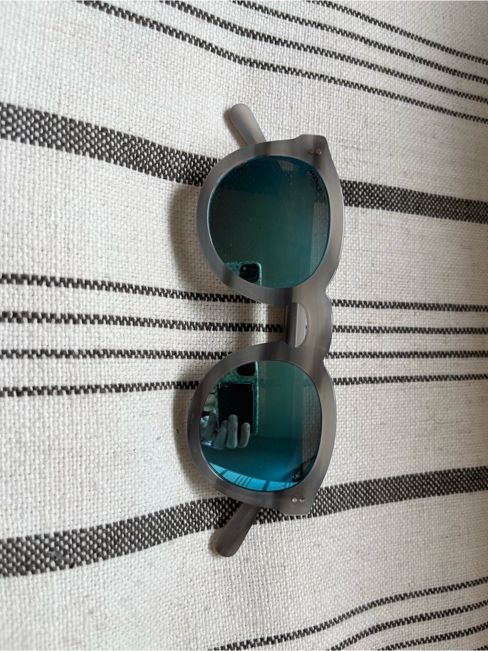 SOS polarized Sunglasses - Gray Frame with Blue Lenses